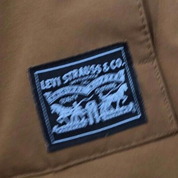 Men's Levi's Quilted Four‎ Pocket Parka Hoody Jacket-Worker Brown-L - Picture 6 of 10
